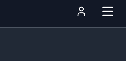 Profile icon in the header